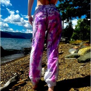 splatter joggers🩷💜